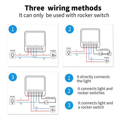 WIFI Control Smart Life Tuya 1CH 16A 3500W Mini Switch Circuit Breaker