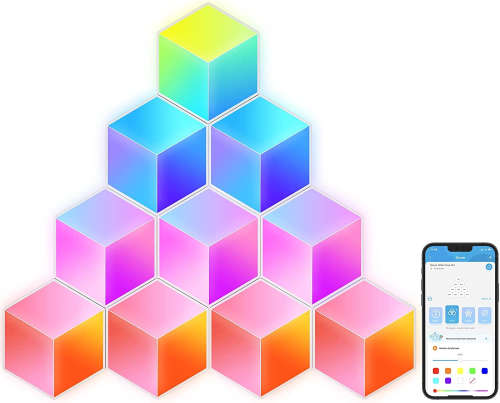 Govee Glide Hexa Pro Light Panels, RGBIC 3D Hexagon Wall Lights, Wi-Fi LED Creation Light with Music