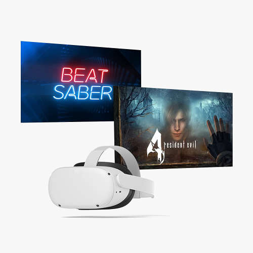 Meta Quest 2 Resident Evil 4 bundle Beat Saber 128 GB Advanced All-In-One Virtual Reality Headset