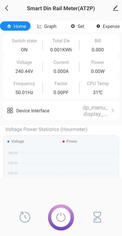WIFI Control Smart Life Tuya Switch 100A 220V with Power Consumption Energy Monitoring Prepaid Meter