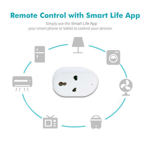 Smart Life Tuya WIFI 1CH 16A 3500W 3 Pin or 2 Pin Plug Switch Circuit Breaker with Power Monitoring