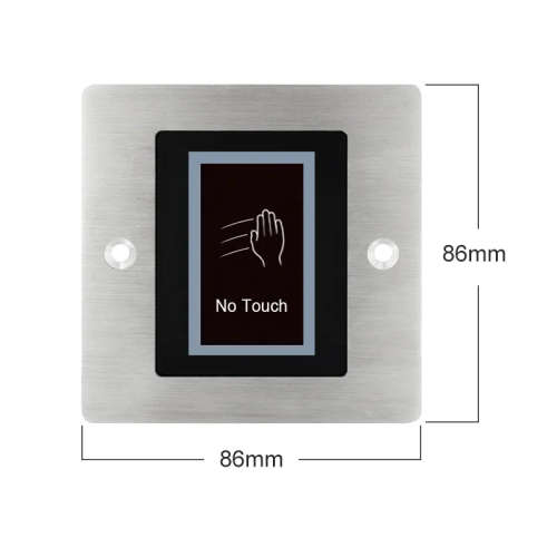 Access Control Embedded IP66 12V 24V Infrared No Touch Exit Button Door Release Button