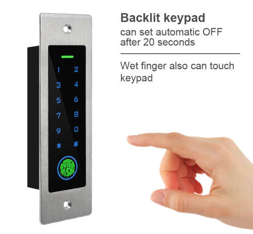 12V Embedded Access Controller for Wiegand Keypad Card Fingerprint Reader for Door Gate Garage Motor