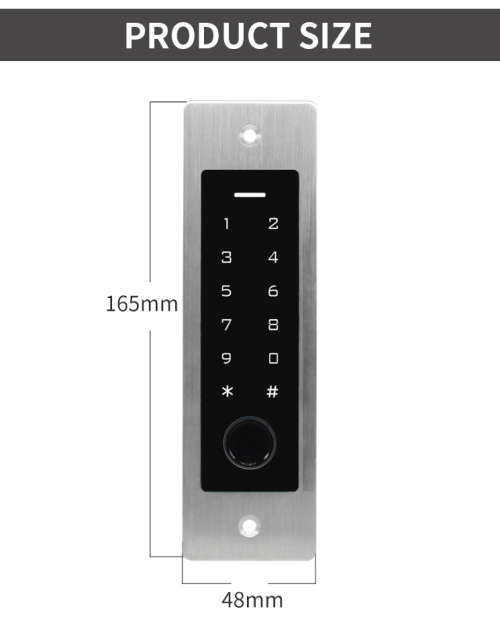 12V Embedded Access Controller for Wiegand Keypad Card Fingerprint Reader for Door Gate Garage Motor