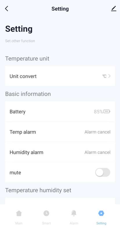 Smart Life Tuya WIFI Temperature Humidity Sensor with LCD Display