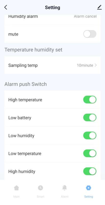 Smart Life Tuya WIFI Temperature Humidity Sensor with LCD Display