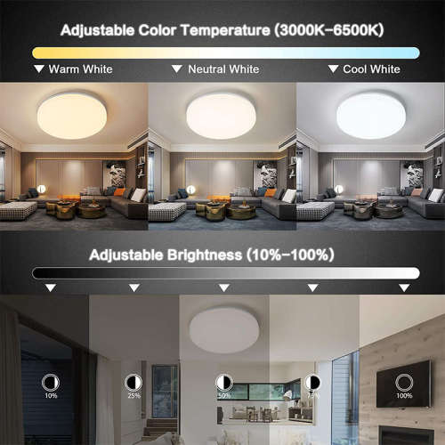 Smart Life Tuya Zigbee Ceiling LED Light 36W CCT 2700-6500K | RGB 4-10W | 240V