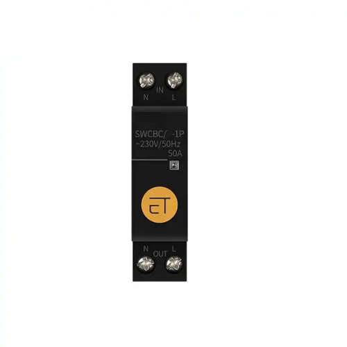 Smart Life Tuya Zigbee 1P with Neutral 230V 50A 11000W 11KW MCB Button Switch Circuit Breaker
