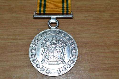 SA Prison Services Faithful Service Medal for 20 Years. Full size.