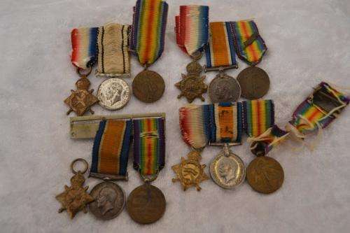 Miniature WWI Trio. Bid per set. 4 Available.
