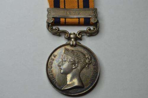 Zulu War medal with Bar 1879 to "Shah" F.J. Beck A.B. HMS.