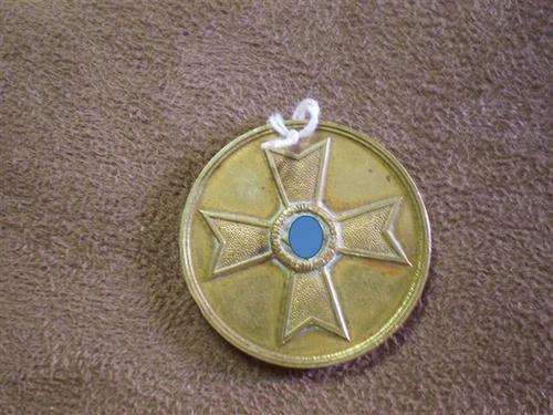 German WWII War merit medal disk