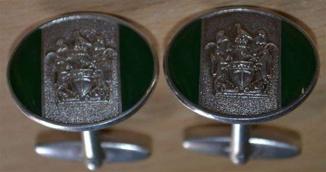 Pair of .999 Silver Rhodesian Cufflinks made by Reuteler