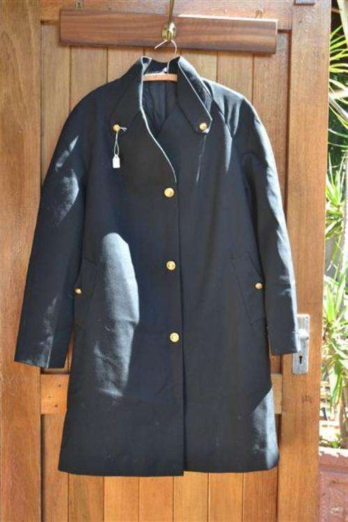 SA Navy overcoat.
