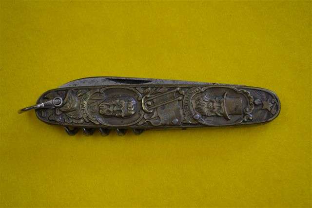 Boer War Kruger and De Wet Pocket Knife by Carl Schlieper.