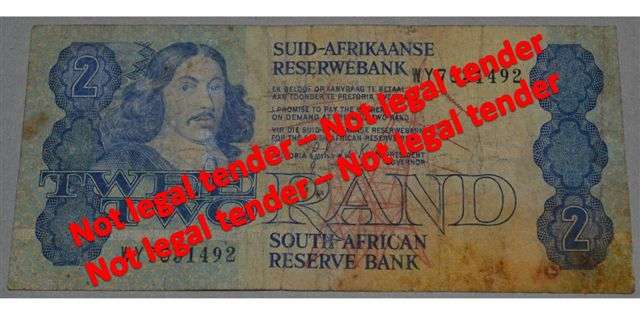 South African R2 Replacement note.