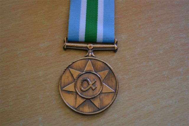 Full Size Unitas Medal Numbered.