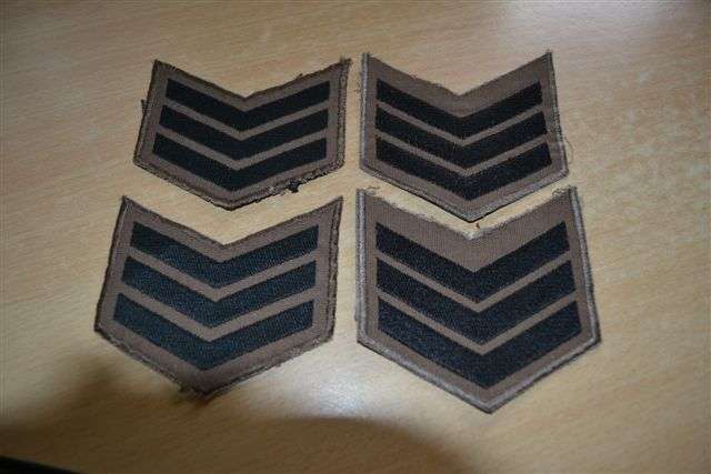 SADF Pair of Sergeant Stripes. 1 of 2 pairs.