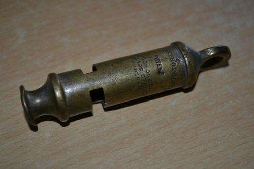The Metropolitan patent whistle.