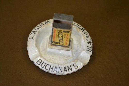 Buchanan's Black & White Whisky. Match striker.