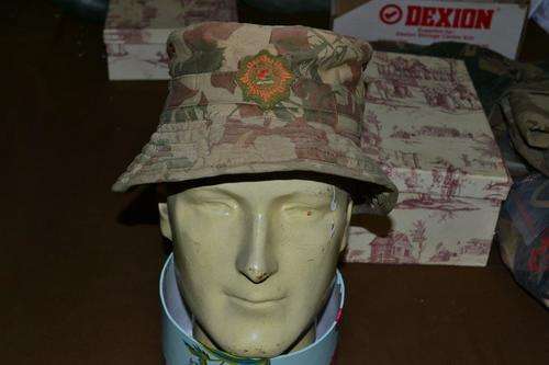 SAP 2nd pattern camo Bush hat with dayglo liner. 55cm diameter.