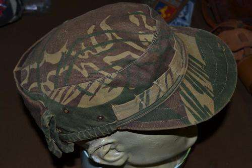 Rhodesian Camo Bush hat with neck flap. 62cm diameter.