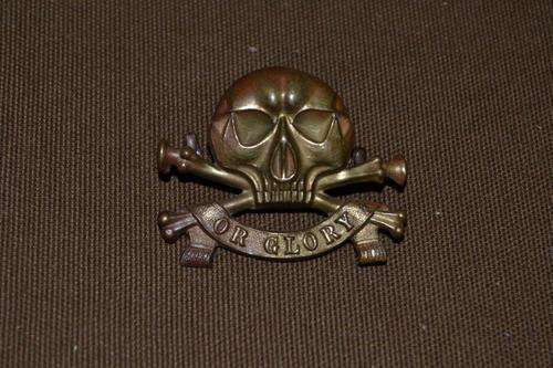 17th Lancers cap badge. D shaped lugs.