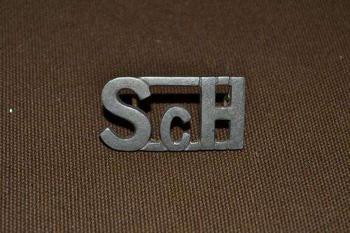 Scottich Horse collar badge. Late Boer war/WWI