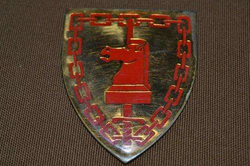 Army Battle School Shoulder Flash. No Pins.