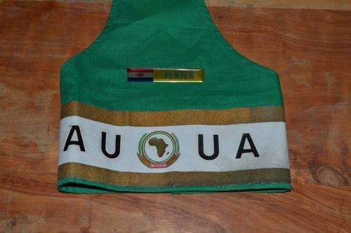 African Union Peacekeeping Brassard and Name tag.