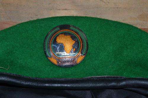 African Union Peacekeeping Beret and badge.