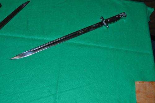 Pattern 1907 bayonet. Chromed.
