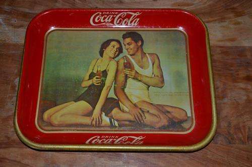 Coca Cola Advertising tin tray 1. NG Kerk fund raiser.