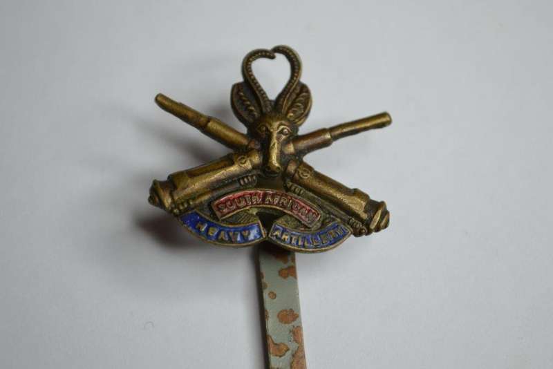 South African Heavy Artillery Sweetheart Brooch. Pin Replaced.