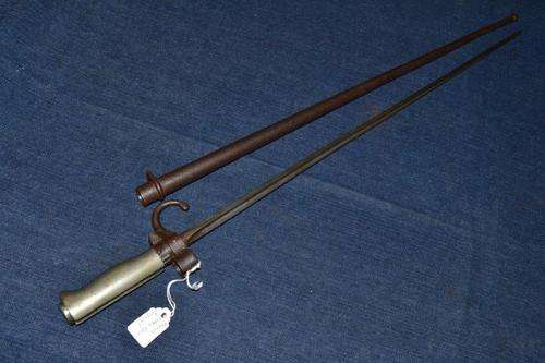 French M1886 Epee Bayonet with scabbard.