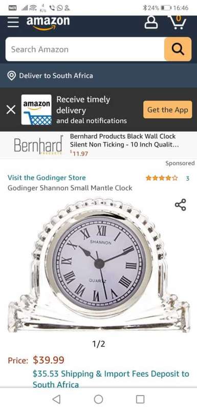 Small mantle clock
