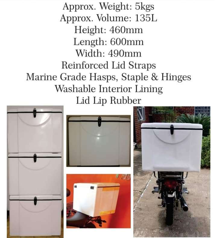 Fiberglass Motorcycle Delivery Box