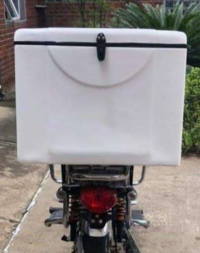 Fiberglass Motorcycle Delivery Box