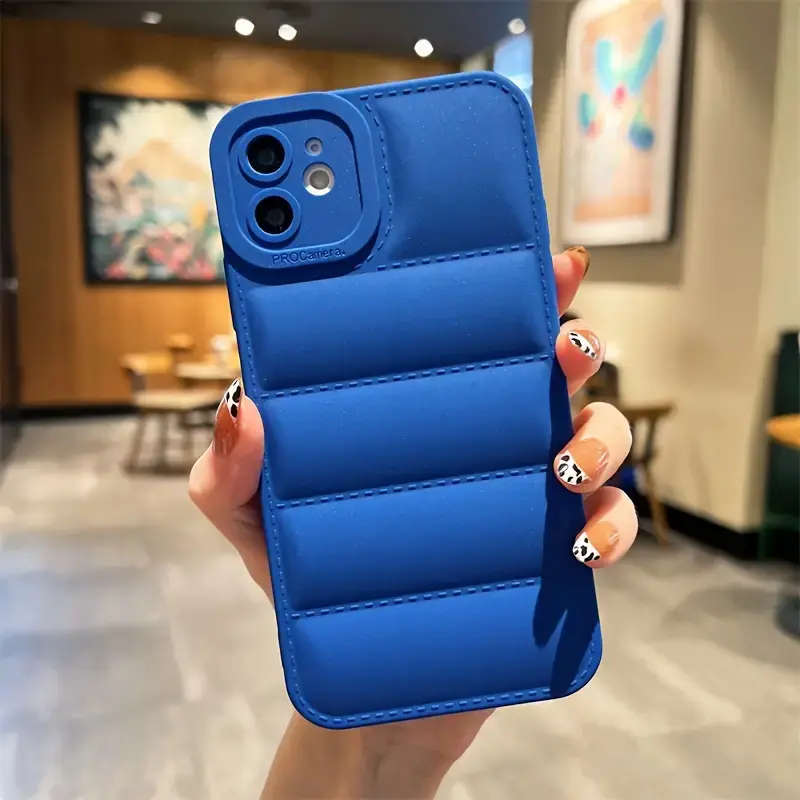 Simple Down Jacket Phone Case  iPhone 14 Case  Down Jacket Phone Case  iPhone 14 Cover Comfortable P