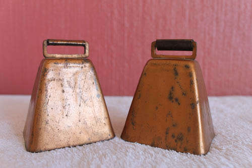 Vintage Copper Cow Bells