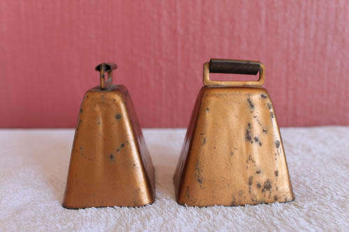 Vintage Copper Cow Bells