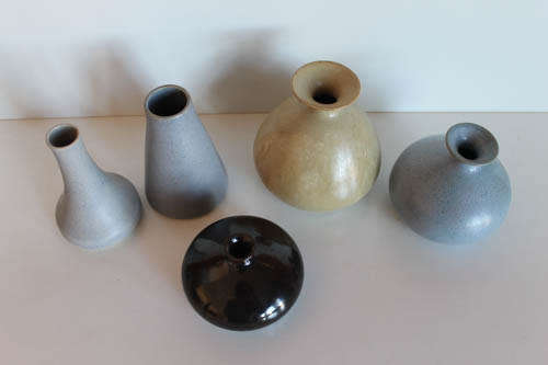 Japanese pottery ceramic vases