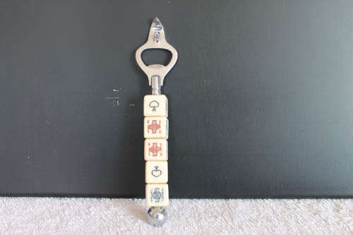 Vintage Bottle opener with Poker dice