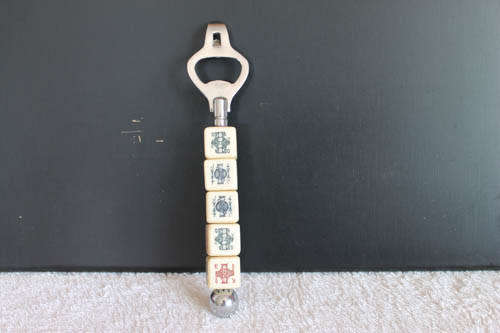 Vintage Bottle opener with Poker dice