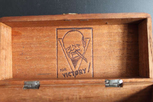 Vintage 1940's Winston Churchill cigar box