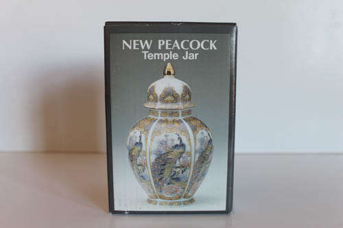 Japanese porcelain temple jar