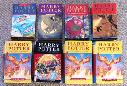 Harry Potter set of eight books