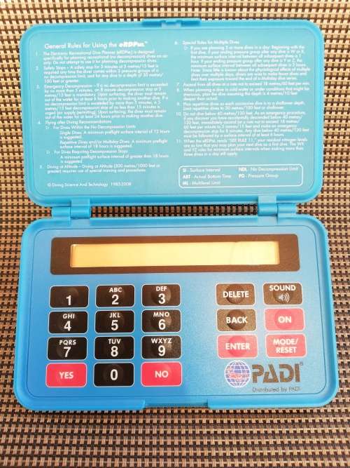 Padi eRDPml - Multilevel Recreational Dive Planner