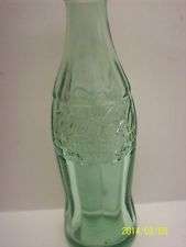 ANTIQUE COLLECTABLE 250ml COCA-COLA GREENISH GLASS BOTTLE-CRAZY AUCTION
