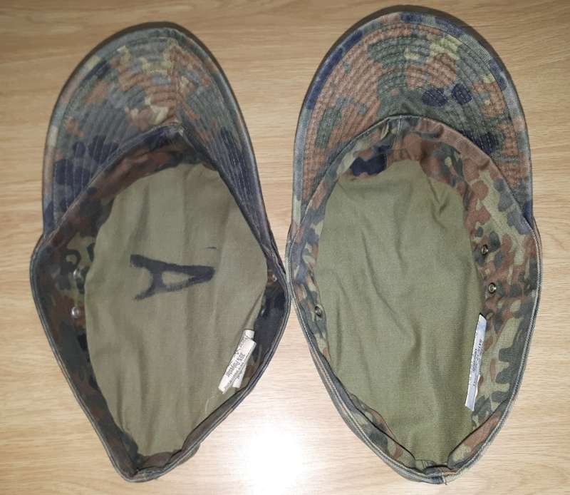 German Bundeswehr Flecktarn caps (2) - FREE Postnet shipping (SA) if you buy any 4 or more items